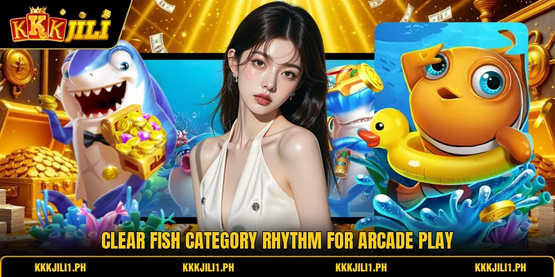 Clear fish category rhythm for arcade play