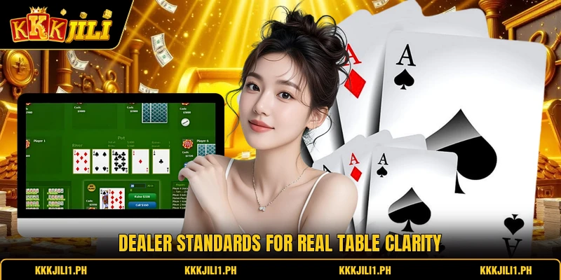 Dealer standards for real table clarity