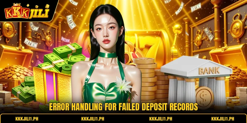 Error handling for failed deposit records