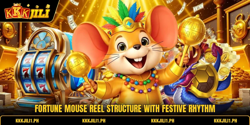 Fortune Mouse reel structure with festive rhythm
