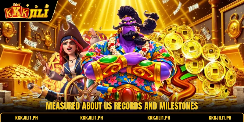 Measured about us records and milestones