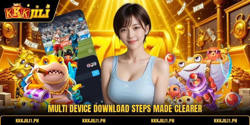 Multi device download steps made clearer