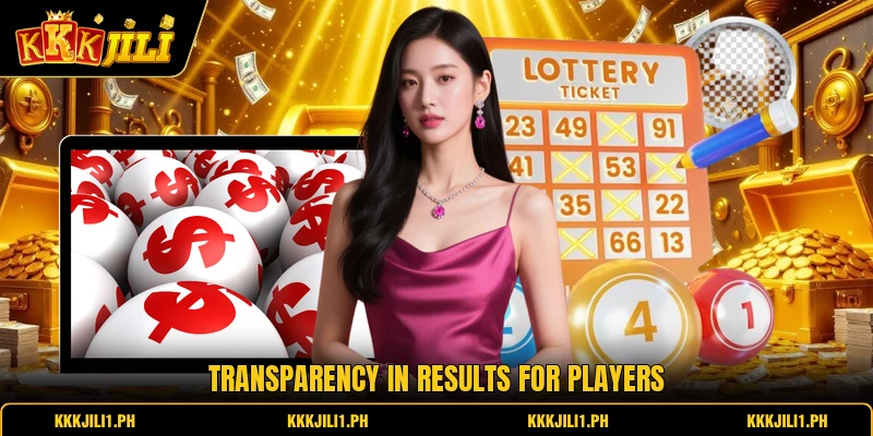 Transparency in results for players