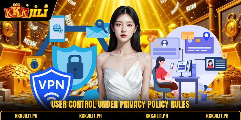 User control under privacy policy rules